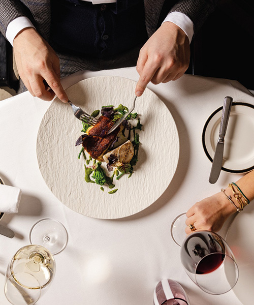 Couple at Giannino Mayfair dining.